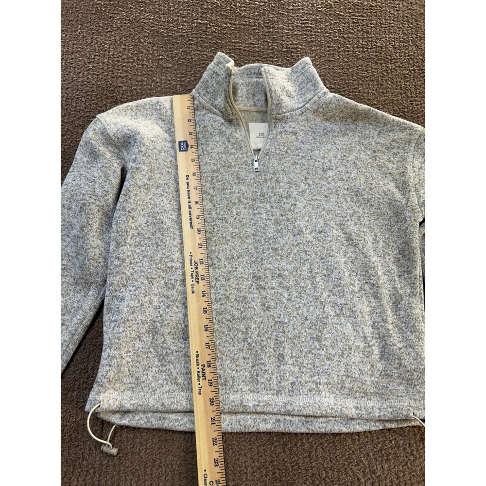 Thread & Supply Womens Heather Oatmeal Quarter Zip Pullover Fleece S JKX7570 - Picture 8 of 8